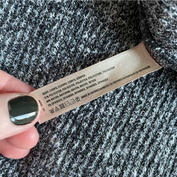 Anthropologie Saturday Sunday Weekender Ribbed 1/4 Zip Sweatshirt - Picture 8 of 9